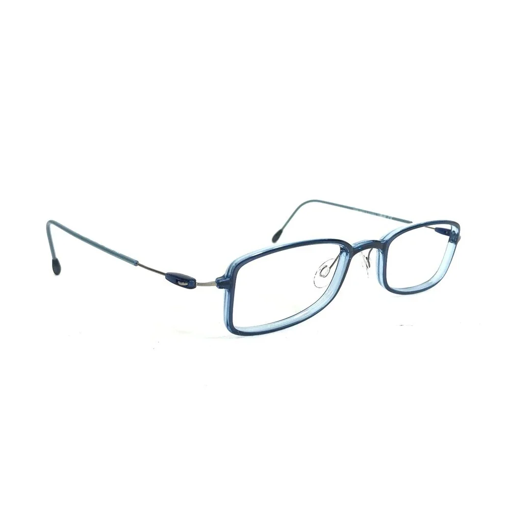 Silhouette Eyeglasses Frames M2820 760 6054 Blue Rectangular Full Rim 47-20-135